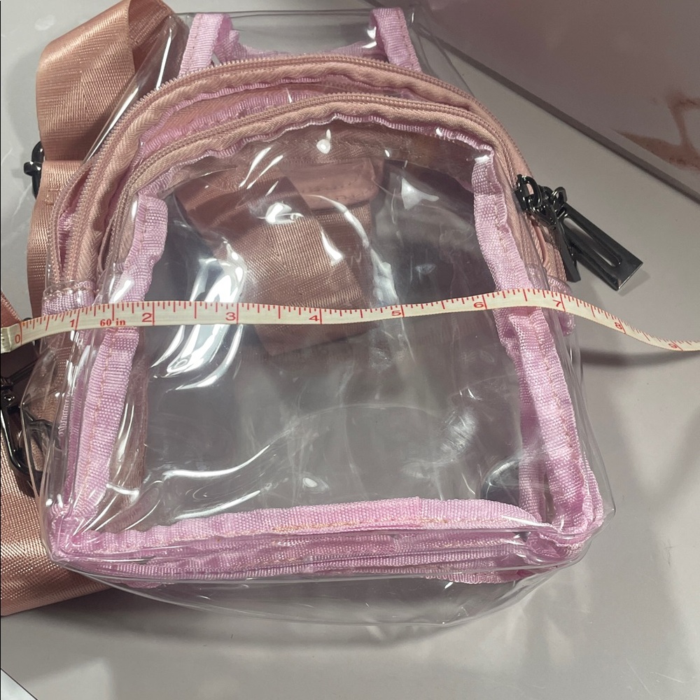 Chic Pink Transparent Backpack - Picture 7 of 8